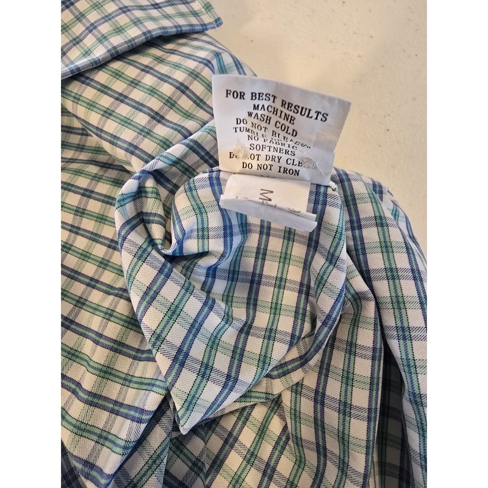Peter Millar Crown Sport Large Long Sleeve Men's Shirt Plaid Business -87 - Picture 5 of 7
